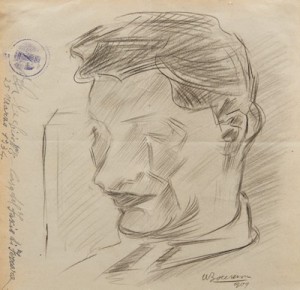 Head Of A Man by Umberto BOCCIONI - auction artwork with signature