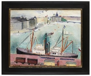 Stadsgården Med Utsikt över Strömmen Och Skeppsbron by Einar JOLIN
