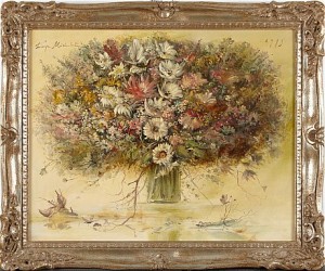 Lots Of Flowers by Tadeusz MICHALUK - auction artwork with signature