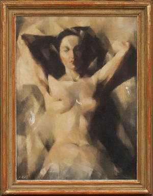 Sittande Modell by Lilas BUG - auction artwork with signature