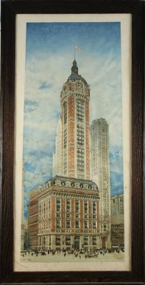 Singer Building - Tallest Building In Thew World by Hughson HAWLEY