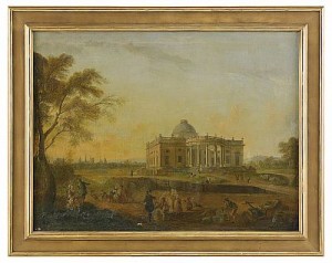 Le Chateau De Montmusard by Jean Baptiste LALLEMAND - auction artwork with signature