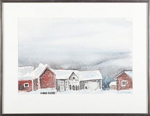 Vinterbild by Elis AIDANPÄÄ - auction artwork with signature