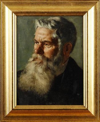 Tillskriven, Mansporträtt by Nils Gunnar GUDE - auction artwork with signature