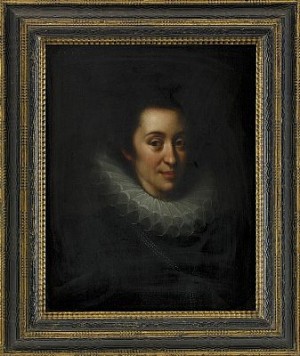 Kvinnoporträtt by Gortzius GELDORP - auction artwork with signature