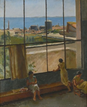 Fenêtre De La Chambre Du Peintre à La Villa Abd-el-tif by Richard MAGUET - auction artwork with signature