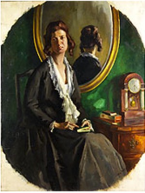 Portrait Einer Jungen Dame by Hans MATHIS