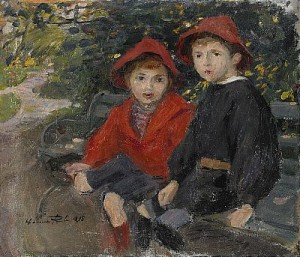 Pojkarna På Bänken - Göran Och Torsten Pauli by Hanna PAULI