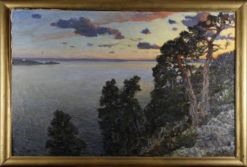 Kustlandskap by Yngve Emanuel HULLING