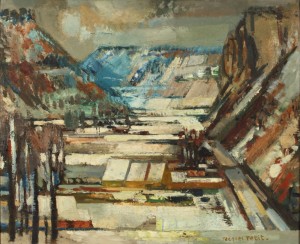 Neige Dans Le Bas Jura by Jacques PETIT - auction artwork with signature