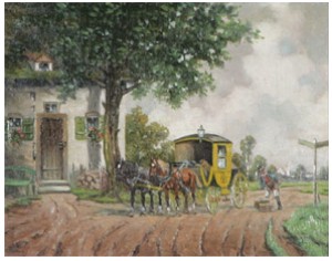 Postdiligens by Karl ROHRHIRSCH - auction artwork with signature