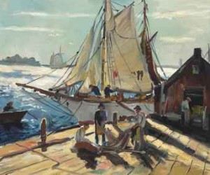 Mending The Nets by Anthony THIEME