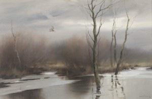 Woodcock In Flight by Manfred SCHATZ - auction artwork with signature