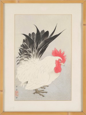(2) Höna Med Kycklingar Samt Tupp by Ide GAKUSUI - auction artwork with signature