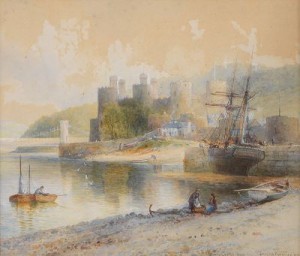 Conway Castle, N.w. by Emil Axel KRAUSE