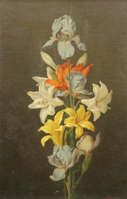 Flower Spray by Albertus Del Orient BROWERE - auction artwork with signature