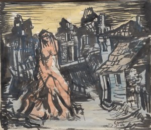 Figure In A Village by Jacob STEINHARDT