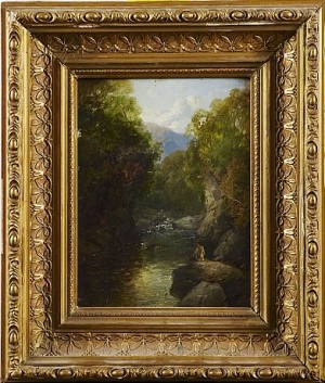 On The Conway-north Wales by James Burrell SMITH - auction artwork with signature