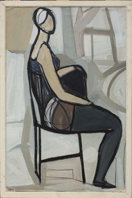 Sittande Modell by Bertil BERNTSSON