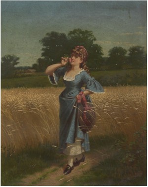 Girl With A Rose by Samuel Simpson CARR