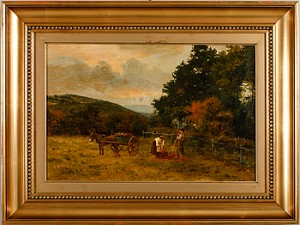 Lantarbetare Med åsnekärra by Alfred BANNER