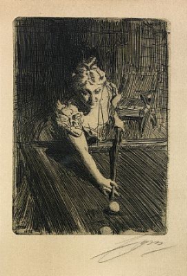 Biljard by Anders ZORN