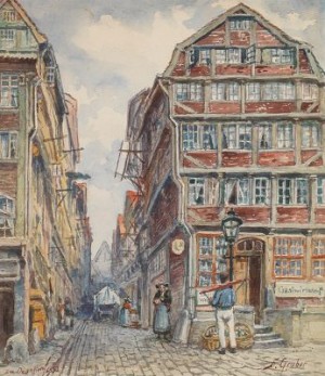 Am Dovenflett by F. GRUBER - auction artwork with signature