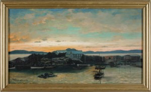 Norskt Kustlandskap I Skymning by Isak REFSNÆS - auction artwork with signature