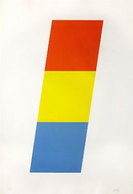 Red-orange, Yellow, Blue by Ellsworth KELLY
