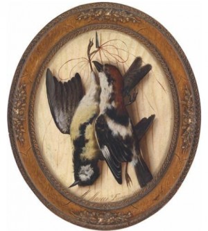 Great Tit And Tree Sparrow by Michelangelo MEUCCI