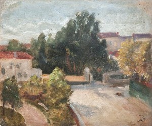 Landscape by Adolf Von BECKER