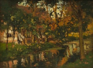 Autumn Landscape by Pieter De REGT - auction artwork with signature