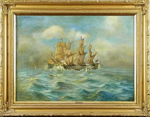 Marint Motiv by Bertram ALAN - auction artwork with signature
