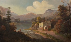 Hudson River Landscape by Henry BOESE - auction artwork with signature