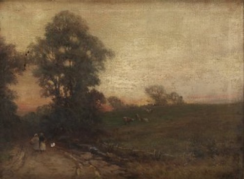 After Rain Worcestershire by John Bates NOEL - auction artwork with signature