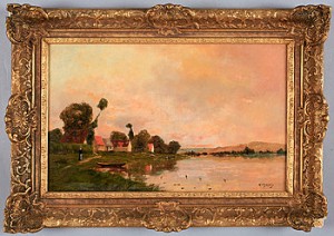 Flodlandskap by Jacques Henri DELPY