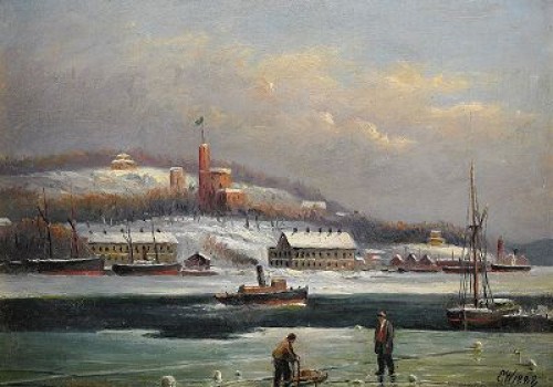 Utsikt Mot Kastellholmen I Vinterskrud - Stockholm by Ernfried WAHLQUIST