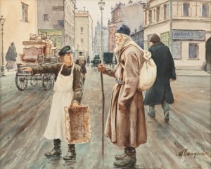 The Old Traveller by Mikhail Abramovich BALUNIN