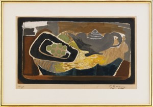 Théière Et Raisins by Georges BRAQUE
