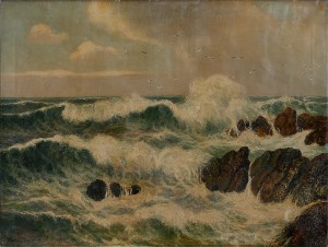 Havslandskap by Alexander MORTIMER - auction artwork with signature