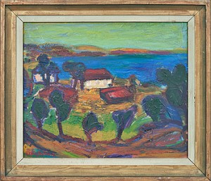 Kustlandskap by Hilding HULTBERG - auction artwork with signature