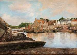 Le Passage à Concarneau by Lucien Alphonse GROS - auction artwork with signature