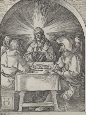 Christ At Emmaus by Albrecht DÜRER