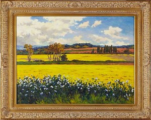 Landskapsvy I Frankrike by Paolo BIGAZZI - auction artwork with signature