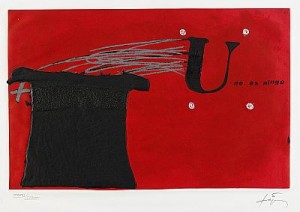U No és Ningú by Antoni TAPIES