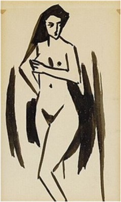 Nachte Mädchen I by August MACKE