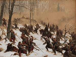 Winterliche Kriegsszene Aus Dem Krieg 1870/71 by Christian The Elder SELL - auction artwork with signature