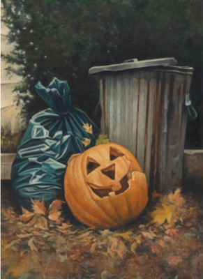 Halloween Is Over by Robert Charles HOWE - auction artwork with signature