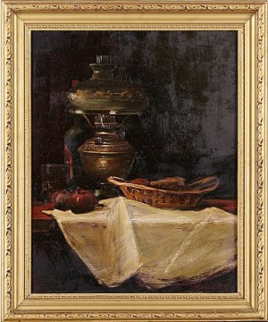 Still Life With A Lamp by Avetik CHITCHIAN - auction artwork with signature