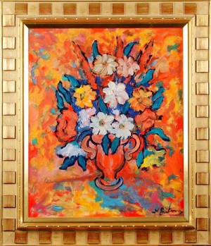 Blomsterstilleben by Nathan GUTMAN